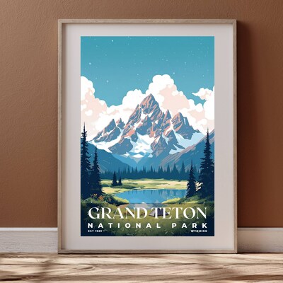 Grand Teton National Park Poster, Travel Art, Office Poster, Home Decor | S3 - image4